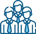 Icon of A Group Of People Dressed In Blue Shirts And Ties